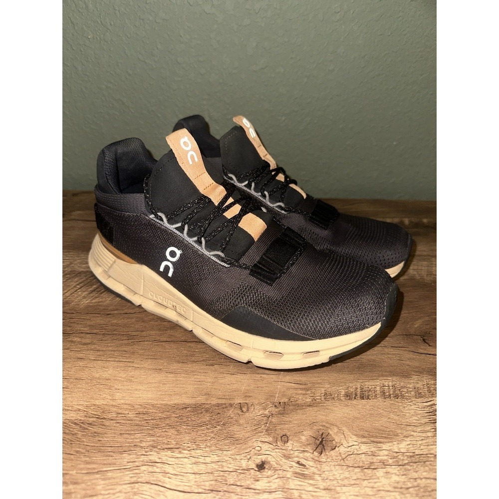 ON Cloud Cloudnova Black/Orange Peach Women's Run… - image 1